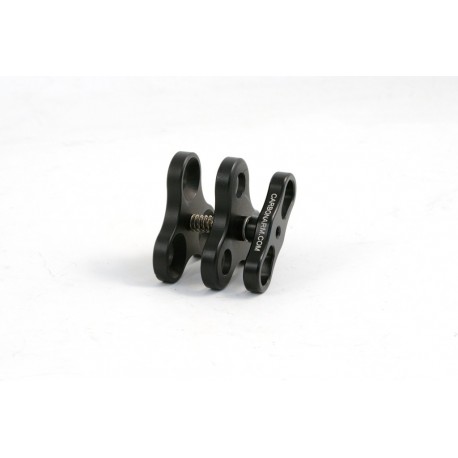 Triple clip aluminium - pour boules Carbonarm 25mm - 1 pouce Pince Triple CP/3